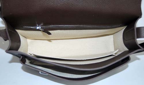 Hermes Steve Togo Leather Messenger Bag Dark Coffee 92111 On Sale